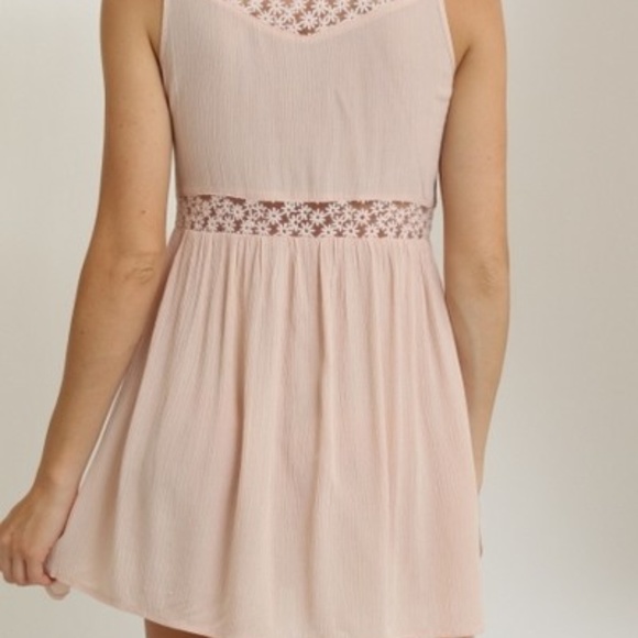 Pink Lace Detail Dress - Picture 3 of 3